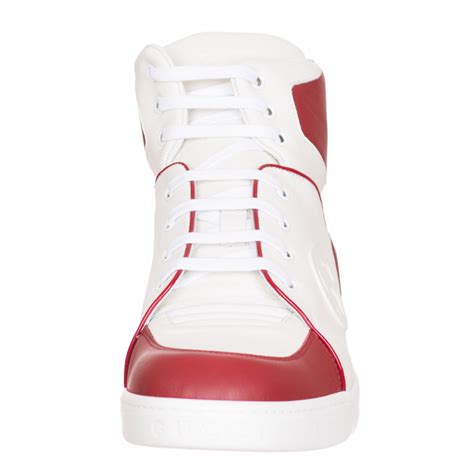 gucci shoes white and red